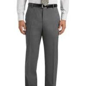 NWT Gray Gabardine Dress Slacks By Haggar 38/32